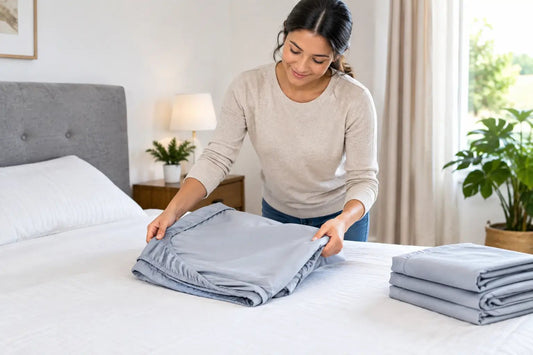 How to Fold Fitted Sheets Neatly at Home - Stella Frank