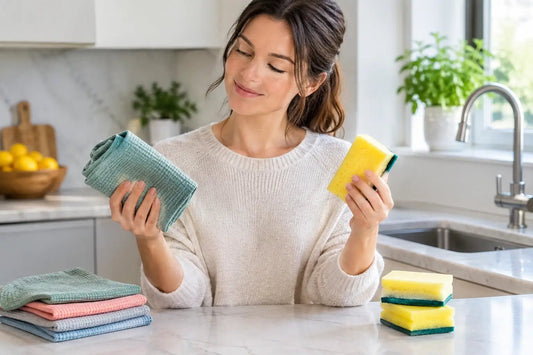 Cotton Dish Cloths vs Sponges: Which Works Best? - Stella Frank