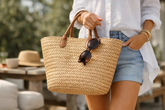 Woven Straw Tote for Easy Everyday Style - Stella Frank