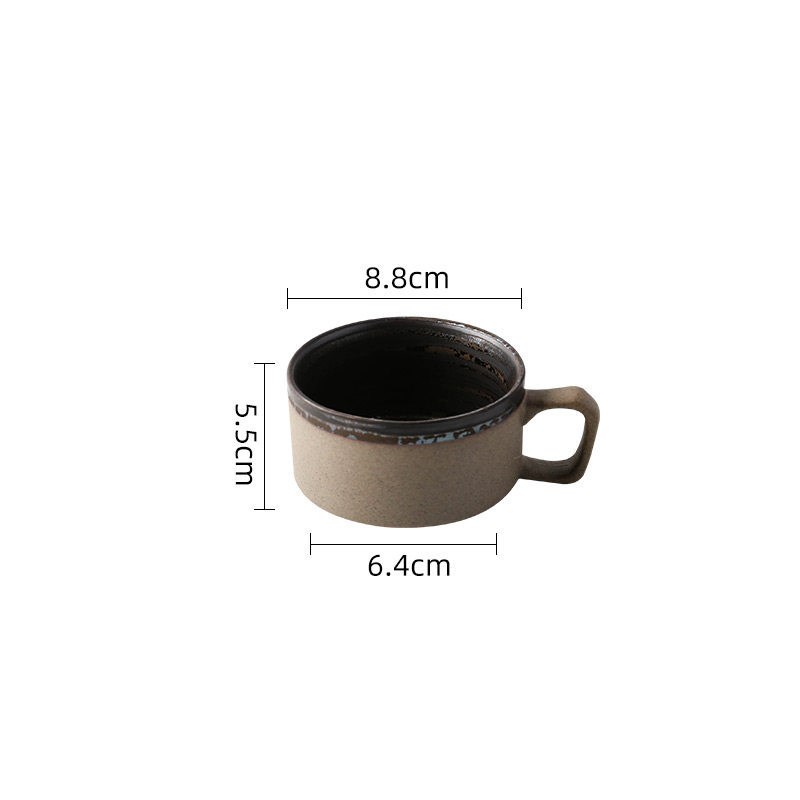 Stella Frank Stoneware Coffee Cup - Minimalist Ceramic Mug - Stella Frank