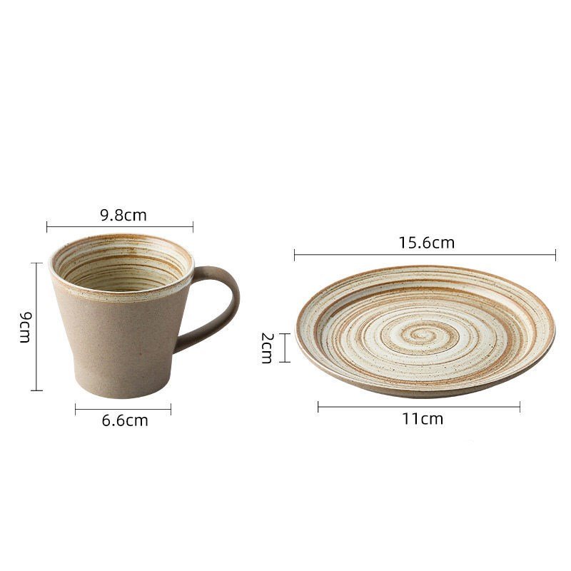 Stella Frank Stoneware Coffee Cup - Minimalist Ceramic Mug - Stella Frank