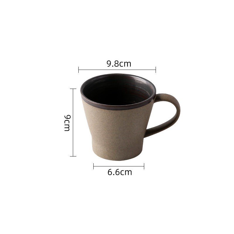 Stella Frank Stoneware Coffee Cup - Minimalist Ceramic Mug - Stella Frank