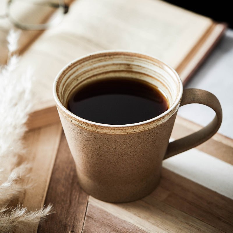 Stella Frank Stoneware Coffee Cup - Minimalist Ceramic Mug - Stella Frank
