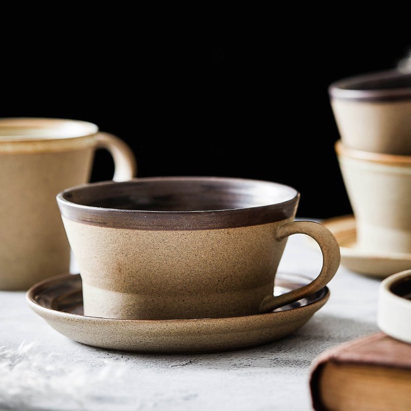 Stella Frank Stoneware Coffee Cup - Minimalist Ceramic Mug - Stella Frank