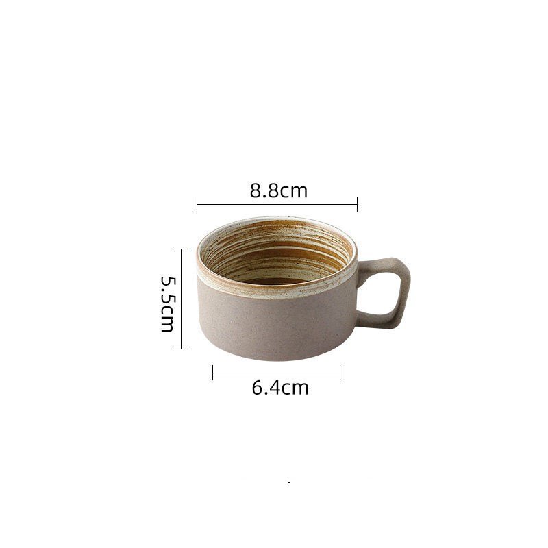 Minimalist Stoneware Coffee Mug – Ceramic Tea Cup | Aesthetic Kitchenware - Stella Frank