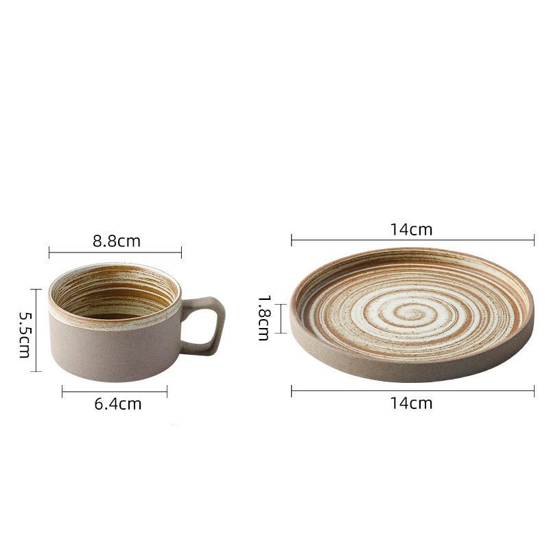 Stella Frank Stoneware Coffee Cup - Minimalist Ceramic Mug - Stella Frank