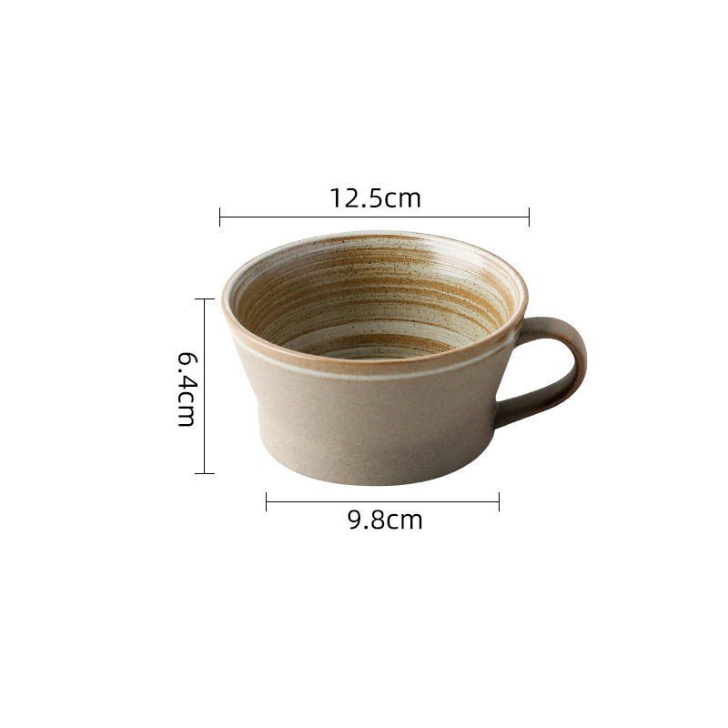 Stella Frank Stoneware Coffee Cup - Minimalist Ceramic Mug - Stella Frank
