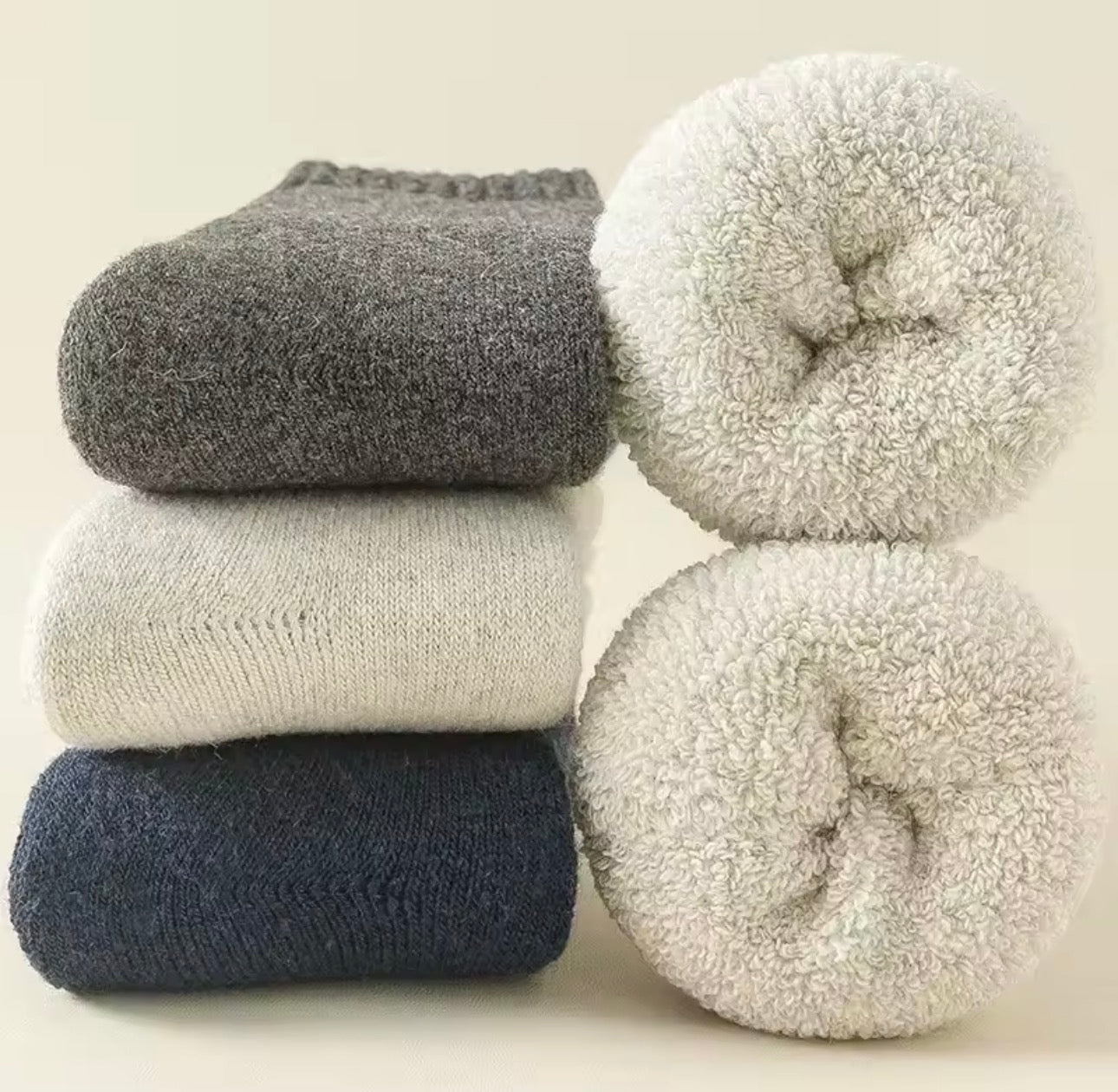 Merino Wool Lounge Socks (3 pairs) - Stella Frank