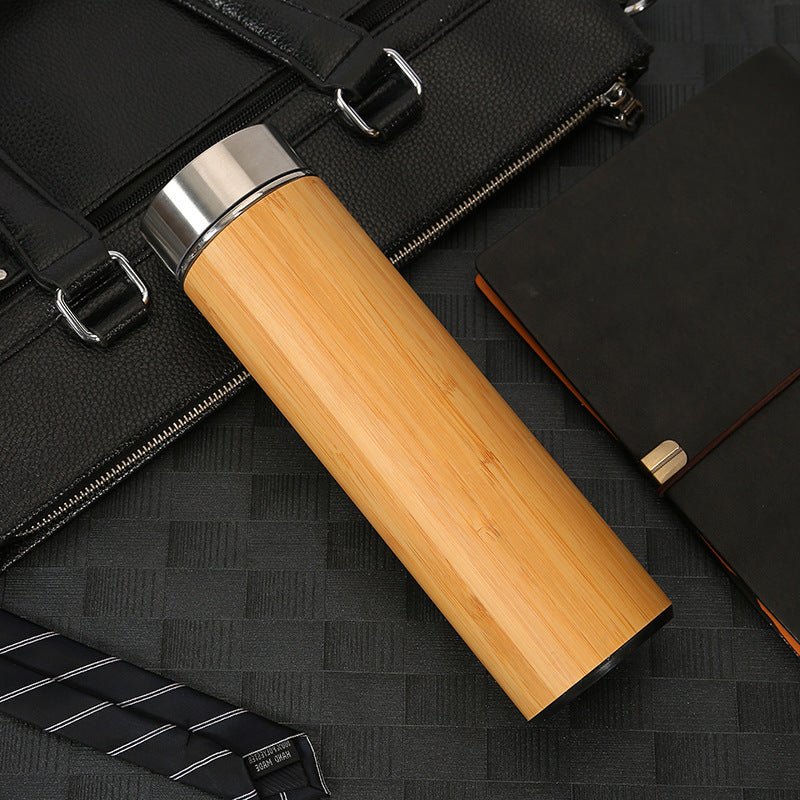 Bamboo Stainless Steel Insulated Bamboo Water Bottle - Stella Frank