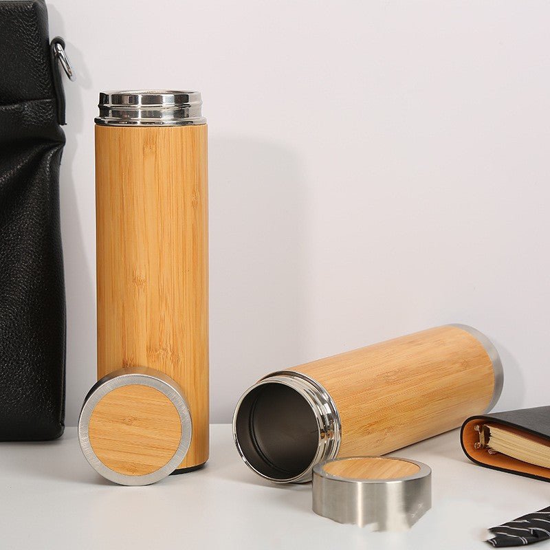 Bamboo Stainless Steel Insulated Bamboo Water Bottle - Stella Frank